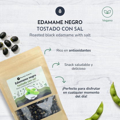 Toasted black edamame with salt PLaneta Huerto 250gr