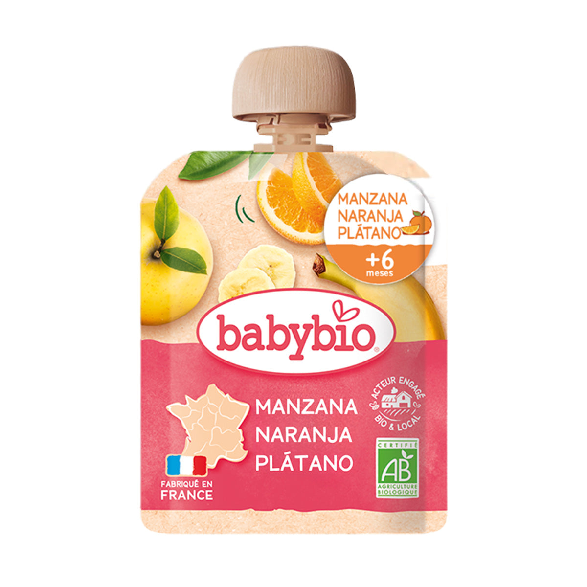 Mixpakket biologische fruitpouchjes (vanaf 6 maanden) babybio
