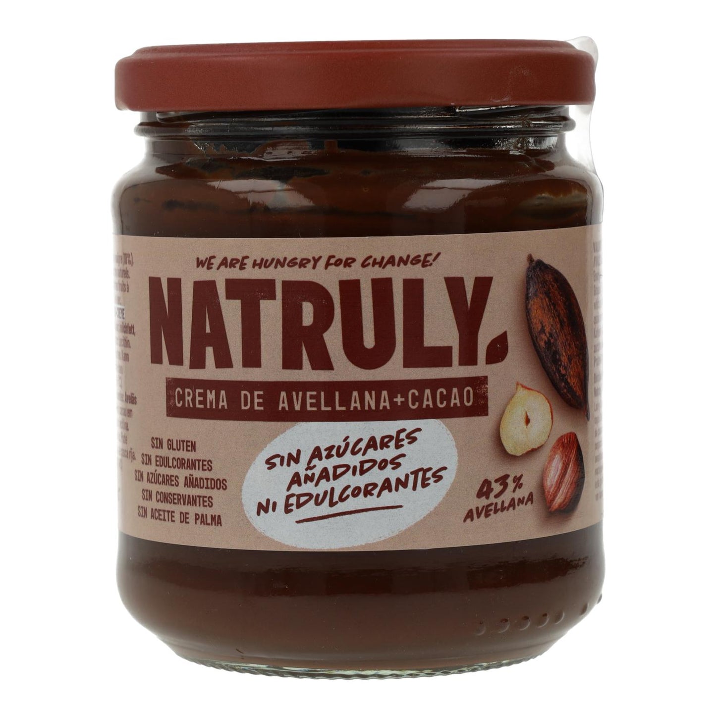Crema de cacao y avellana Natruly 285 g