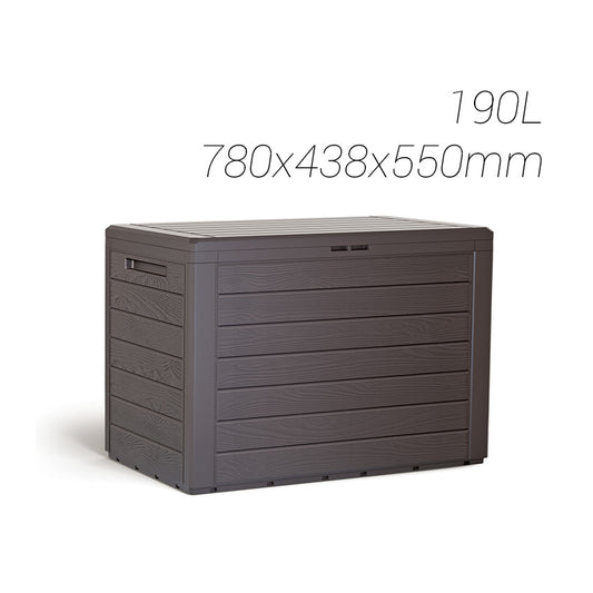 Gartenbox Wood 190 l Plastiken