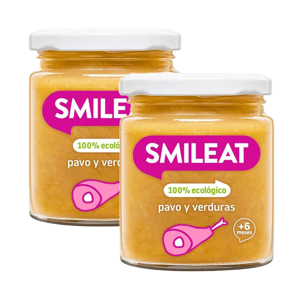 PROMO 2x Petit pot BIO dinde et légumes +6 mois Smileat 230 g