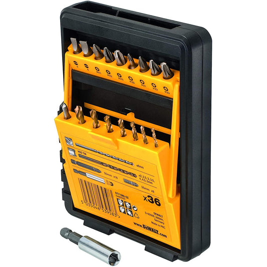 Juego de 36 piezas para atornillar y taladrar DEWALT DT71565-QZ
