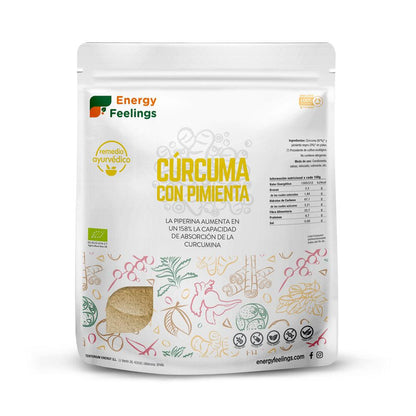 Curcuma con pepe nero in polvere Eco  Energy Feelings 200 g
