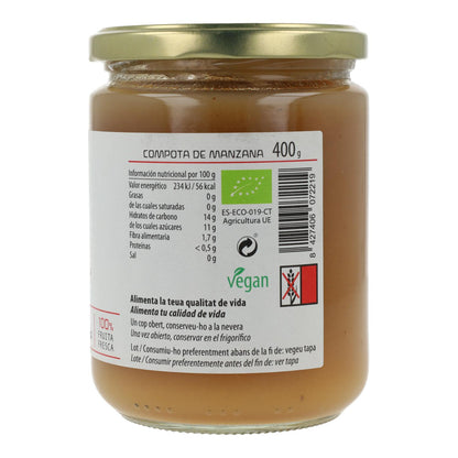 Kompot jabłkowy ECO Cal Valls, 400 g