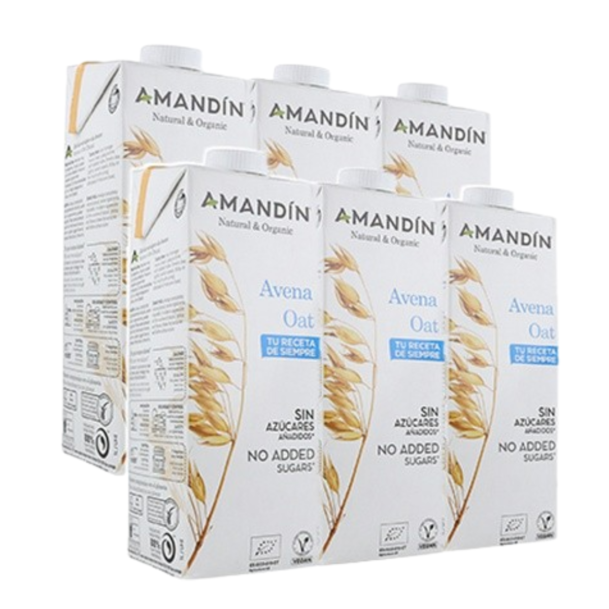 Pakket 6 x Eco Amandin haverdrank 1 l