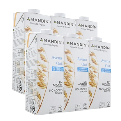 Pakket 6 x Eco Amandin haverdrank 1 l