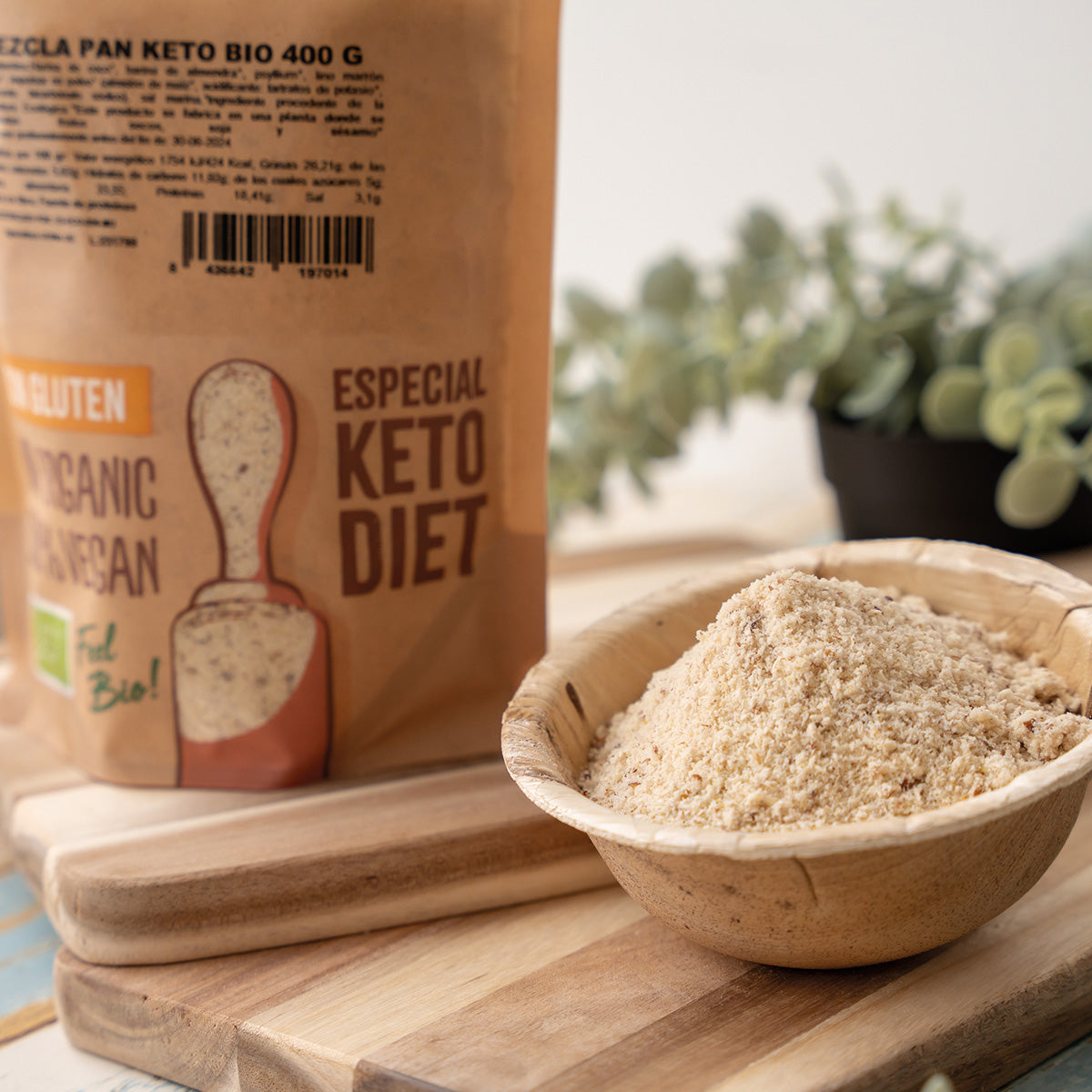 Meelmix voor glutenvrij Keto-brood NaturGreen 400 g