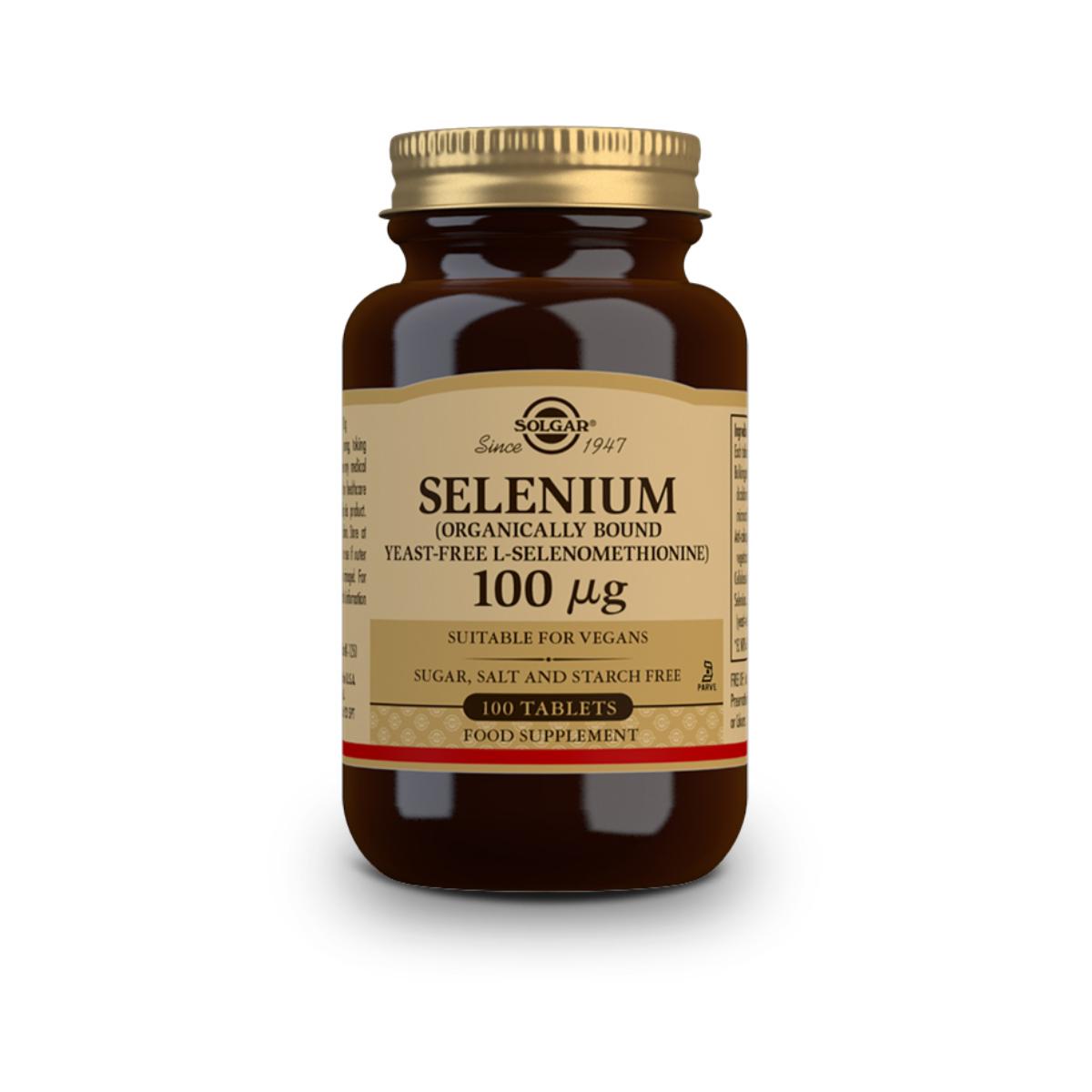 Selenium (Yeast-Free) 100 tablets of 100mg Solgar