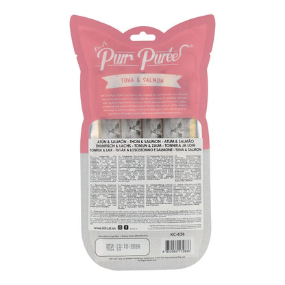 Cat PurrPuree-set - Tonijn en zalm 60 g Romige snack voor katten