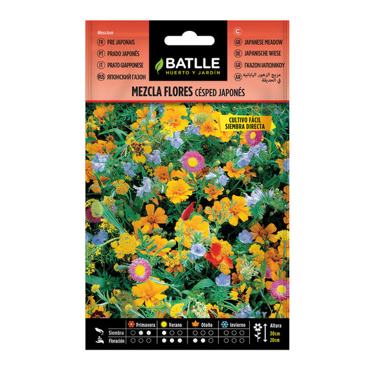 Mélange de graines de fleurs pour gazon japonais Batlle