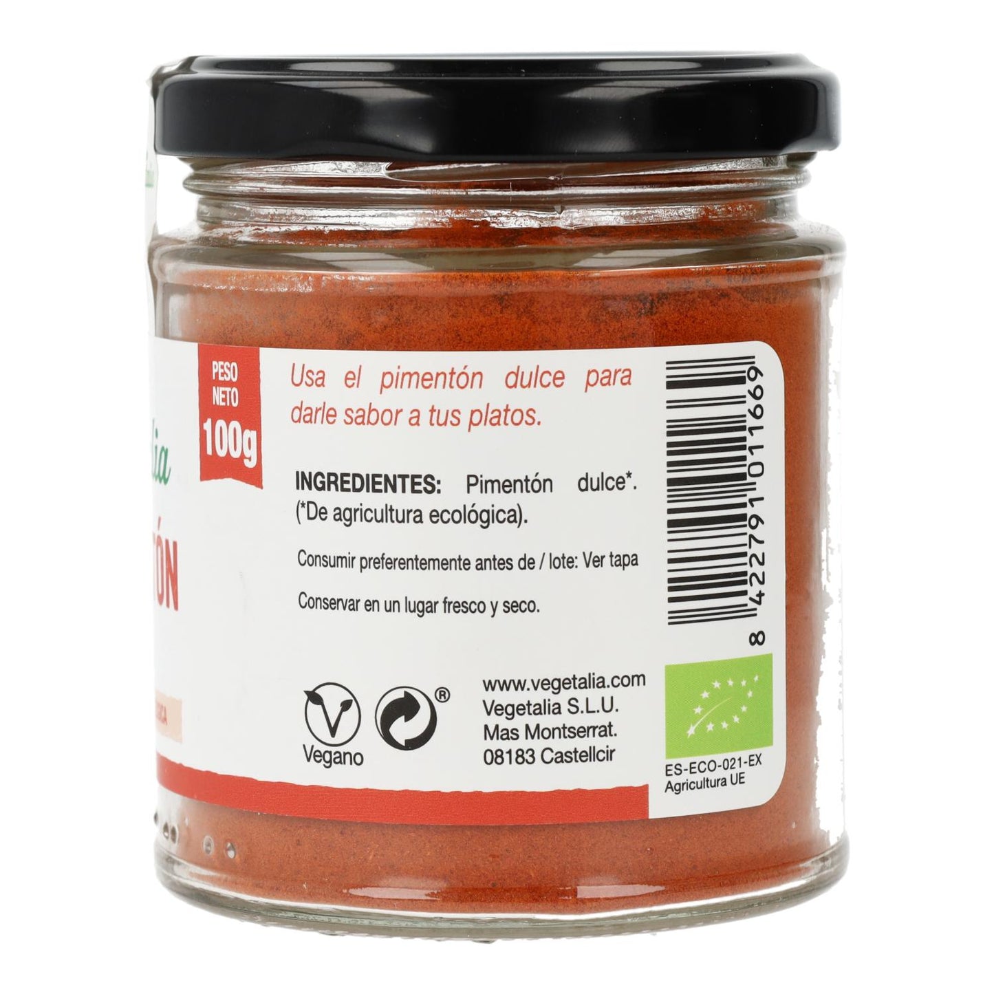 Zoete rode paprika Vegetalia 100 g