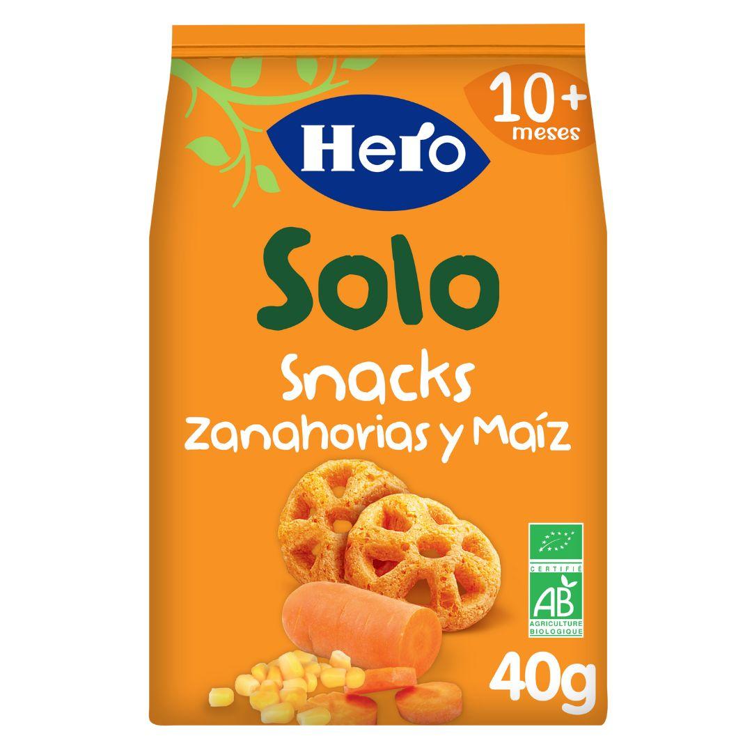 Bio-Snacks aus Karotten und Mais 40 g – Hero Solo