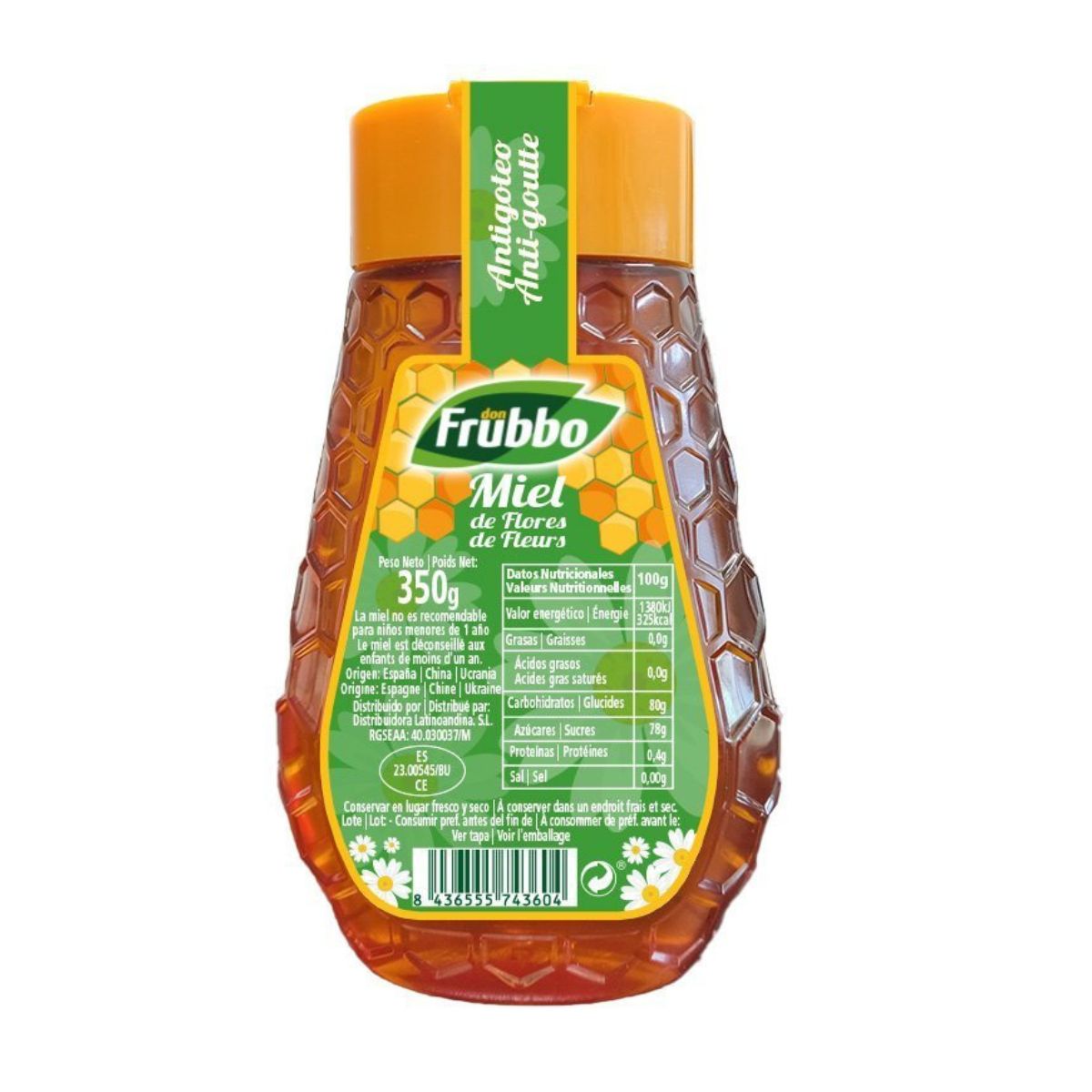 Don Frubbo bloemenhoning 350 g