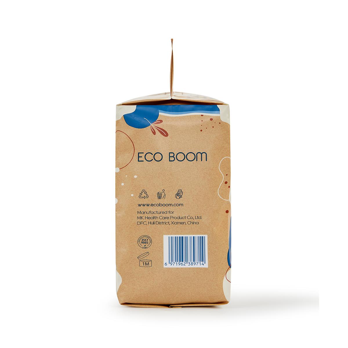 Pack 4x Toallitas biodegradables de Bambú Ecoboom 60 uds