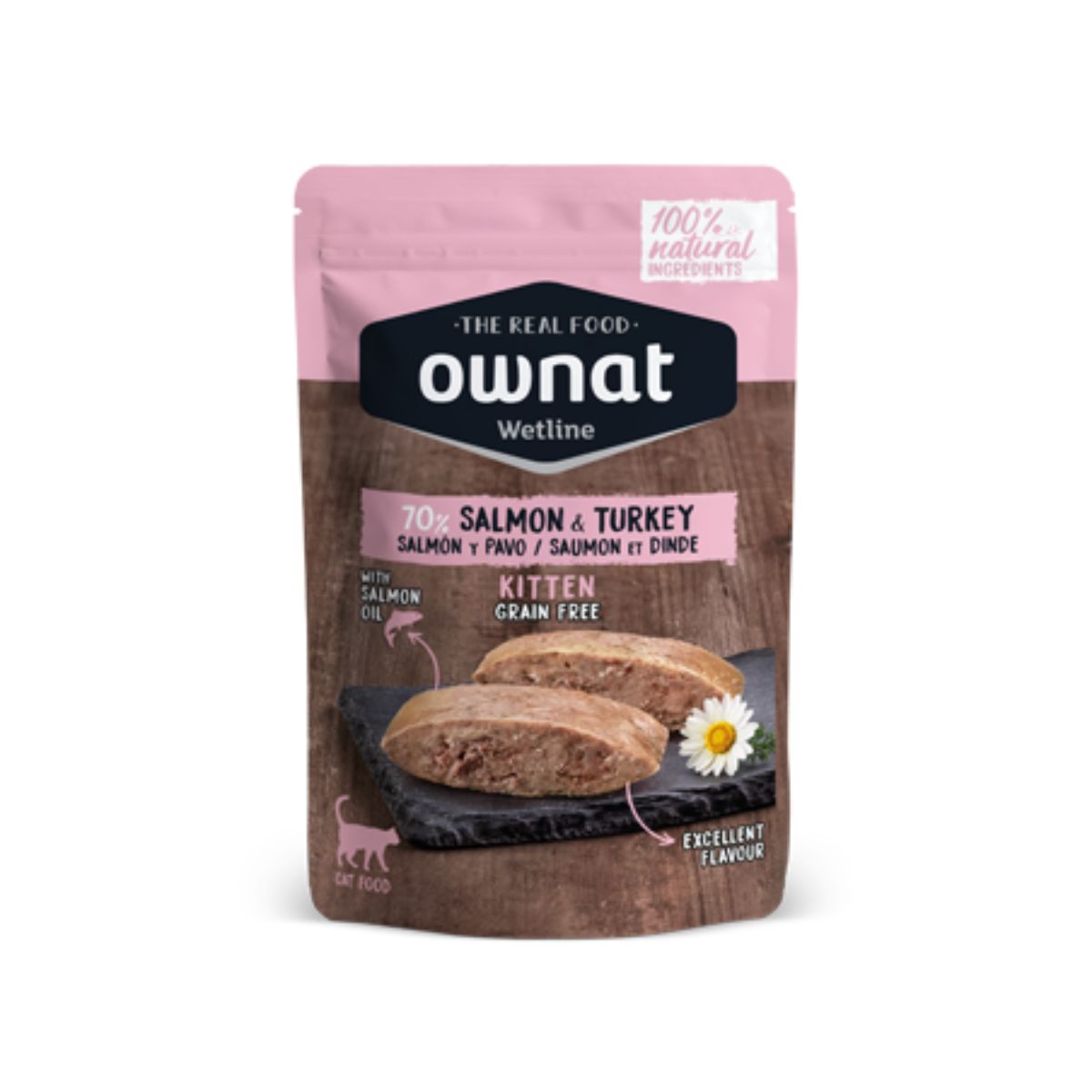 Ownat Wetline Kitten Chicken and Salmon Grain Free for kittens 85 g
