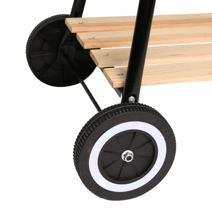 Barbacoa Carbón Rect. Carro Negro 67 X 38 X 83 Cm Ldk Garden