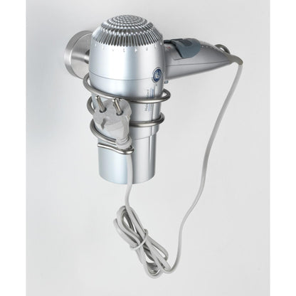 Support pour sèche-cheveux en acier inoxydable Bosio