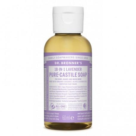 Savon liquide à la lavande Dr. Bronners 60 ml