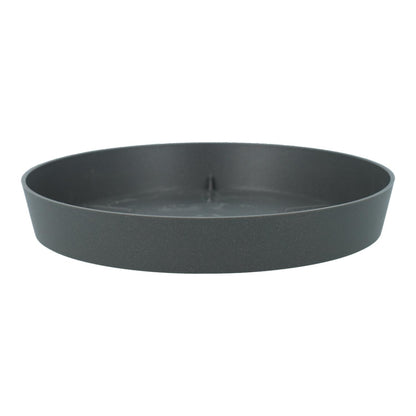 Soucoupe pour pot de fleurs couleur anthracite D 17 x 2,5
