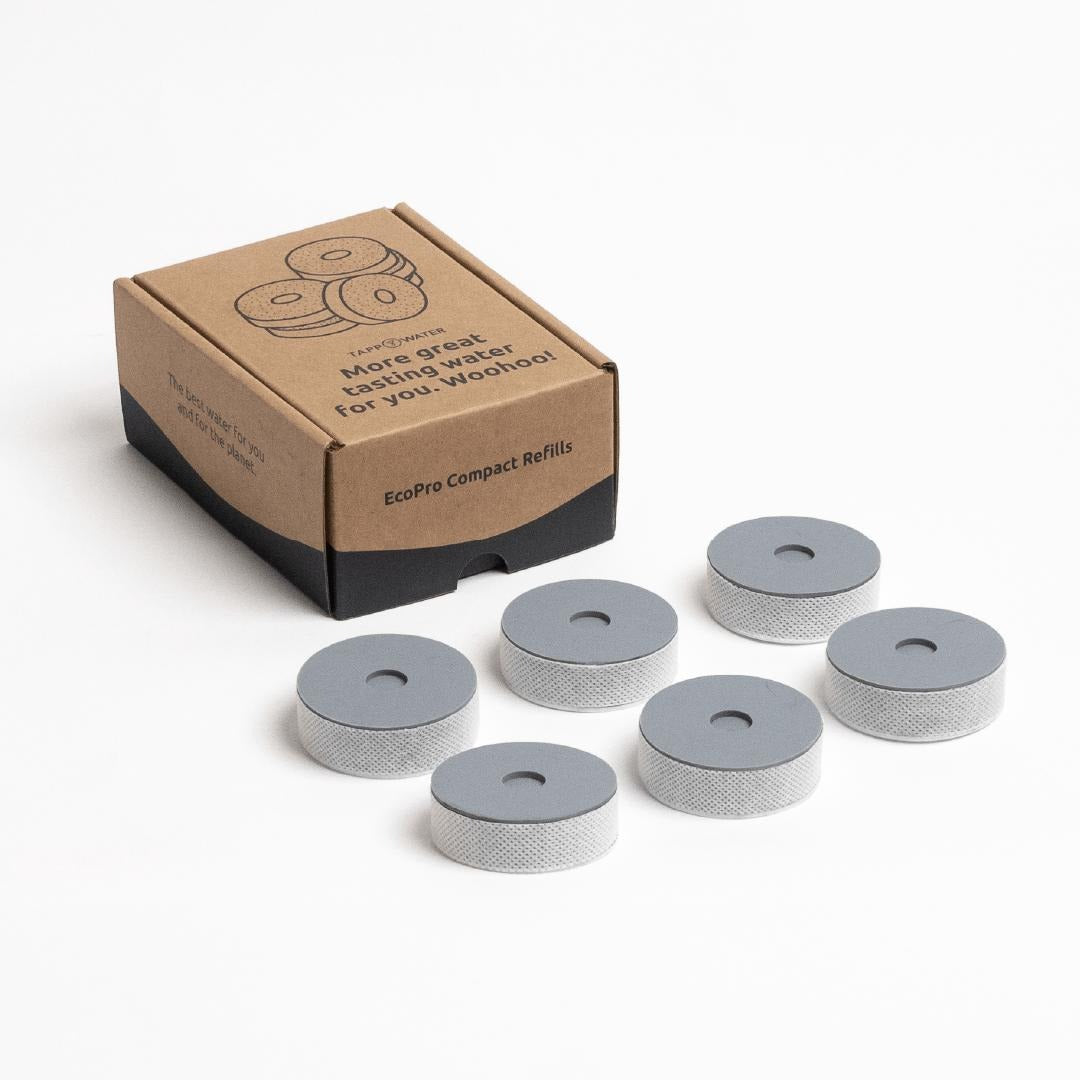 6-pack EcoPro Compact Tappwater Filter Cartridges