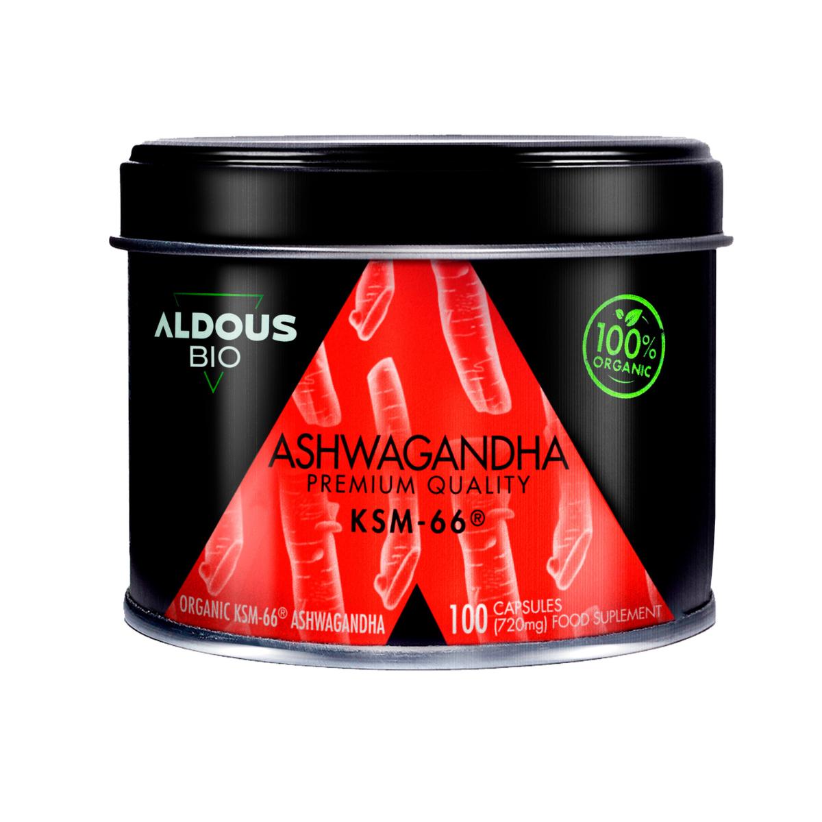ASHWAGANDHA KSM66, 100 gélules Aldous Bio