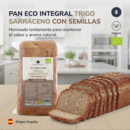 Vollkorn-Buchweizenbrot mit Samen ECO Planeta Huerto 500 g