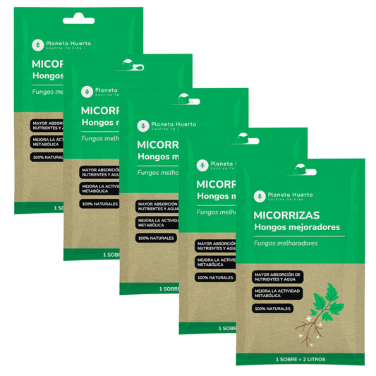 Confezione Micorrize Planeta Huerto 5 pezzi per 10L