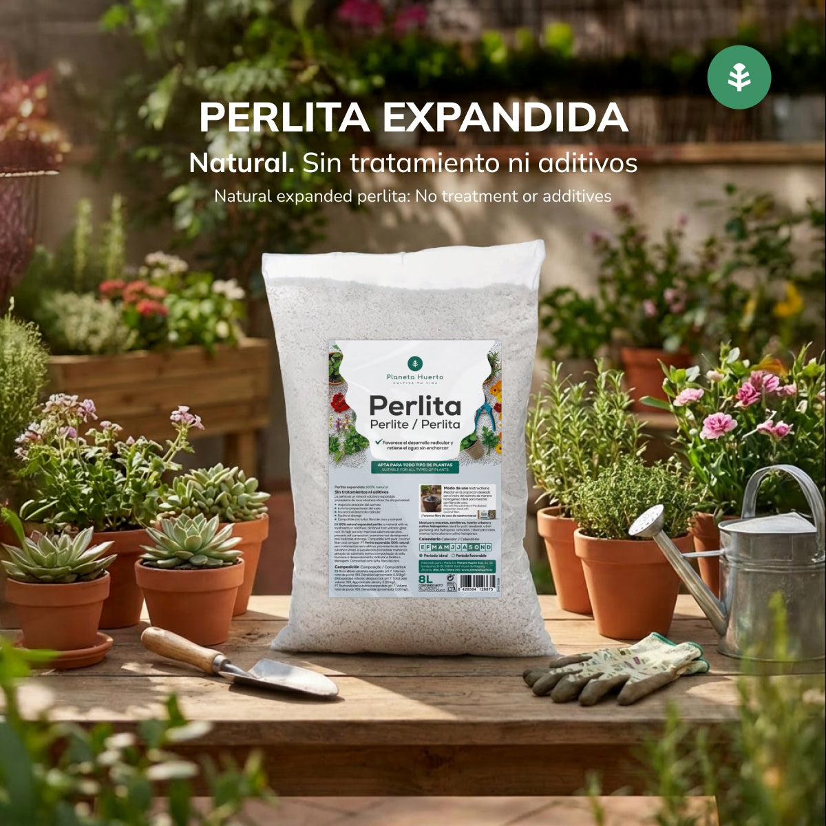 Pack 2xPerlite Planeta Huerto 8 Liter