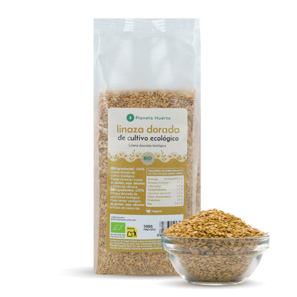 Confezione 2x Lino dorato ECO Planeta Huerto 500 g