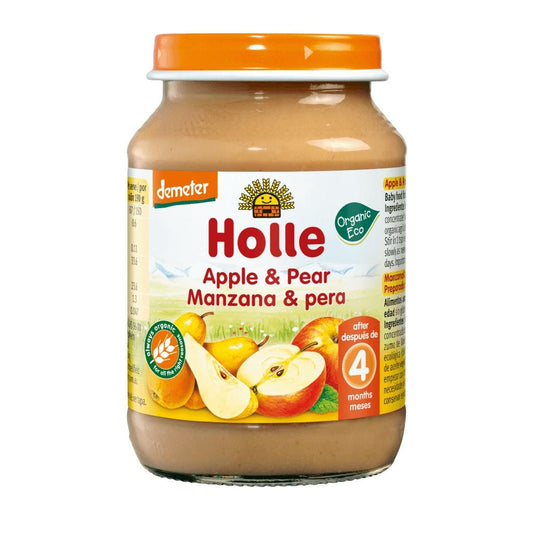 Petit pot ECO pomme et poire +4 mois Holle 190 g