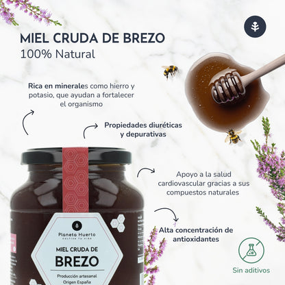 Miele di erica grezzo Planeta Huerto 1 Kg