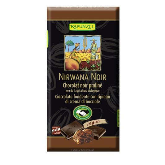 Nirwana BIO Raiponce Tablette de Chocolat Noir 100g