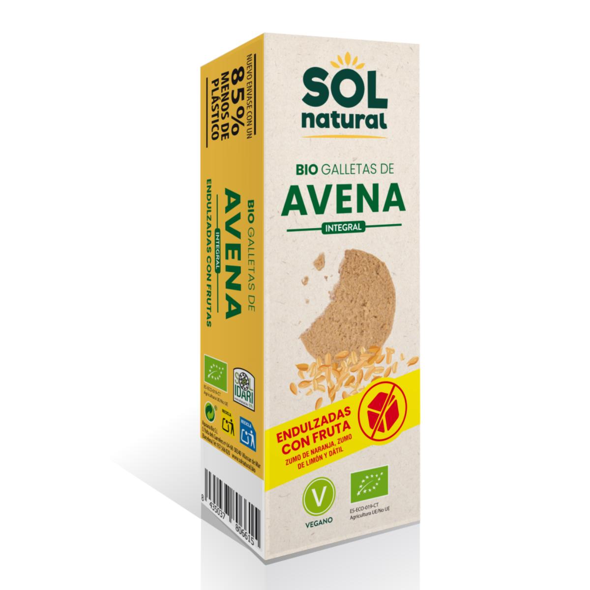 Havermoutkoekjes gezoet met fruit Bio Sol Natural 175 g