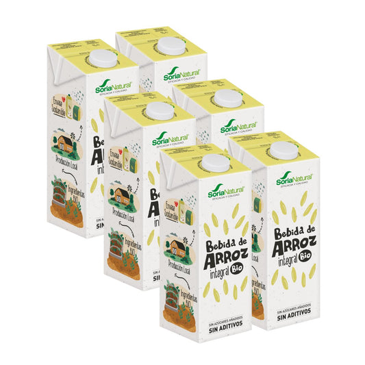 6-pack  Brunt risdryck Soria Natural 1 l