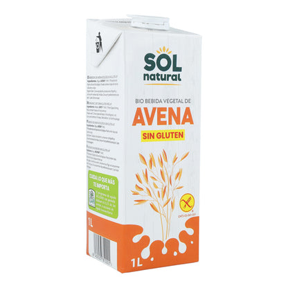 Pakket 4x glutenvrije haverdrank Bio Sol Natural 1 l
