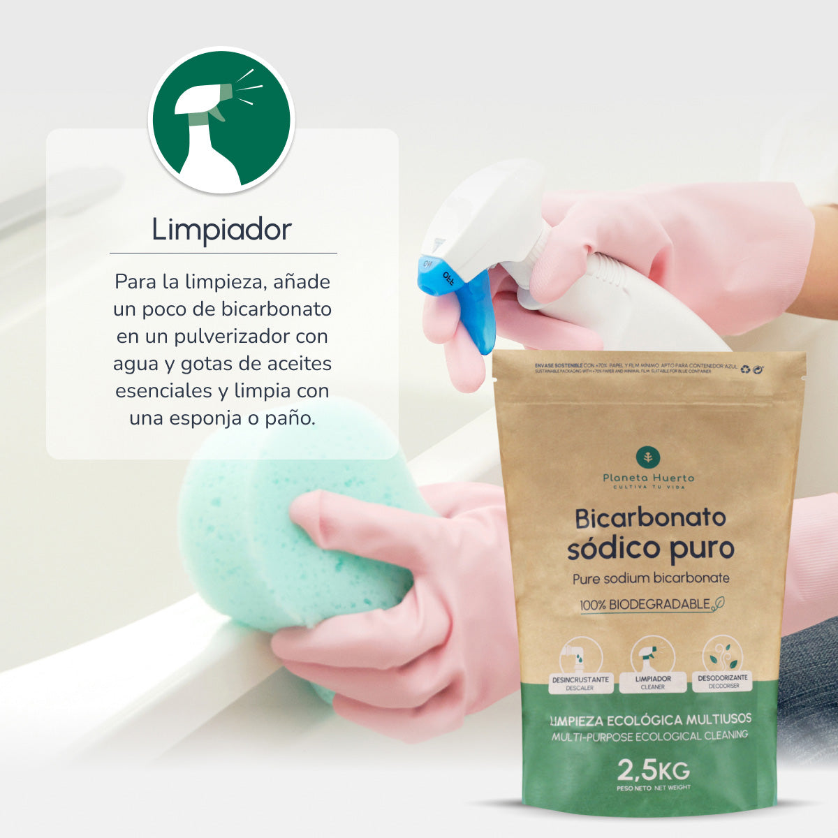 Bicarbonate de sodium Planeta Huerto 1 Kg