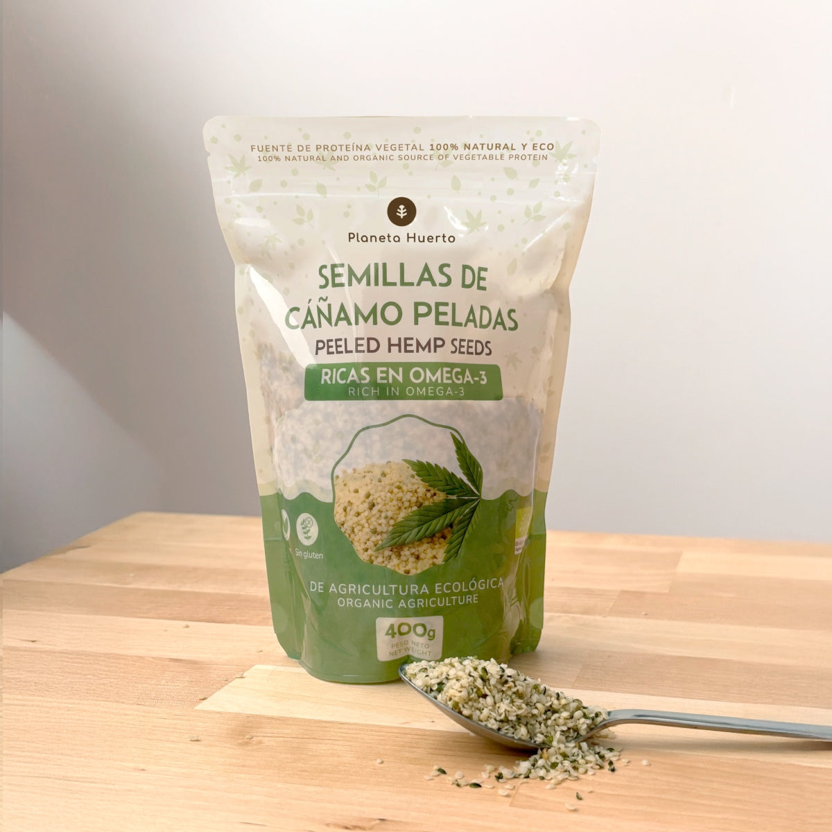 Hampafrön skalade ECO Planeta Huerto 400 g