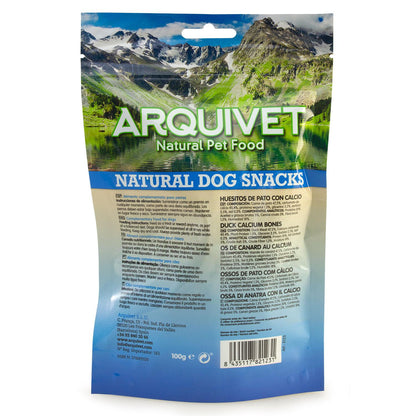 Natural dog snack Arquivet duck bones with calcium 100 g
