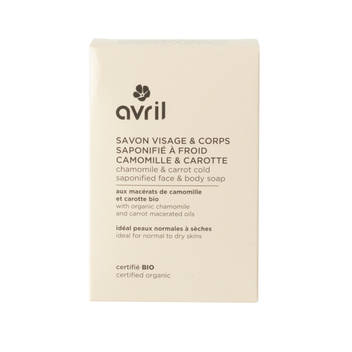 Cold-processed Chamomile and Carrot Soap, Avril, 100 ml