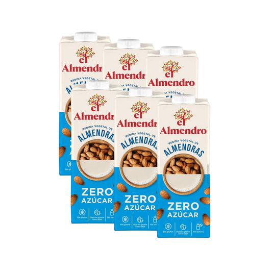 Lot de 6 x Boisson aux amandes sans sucre El Almendro 1L