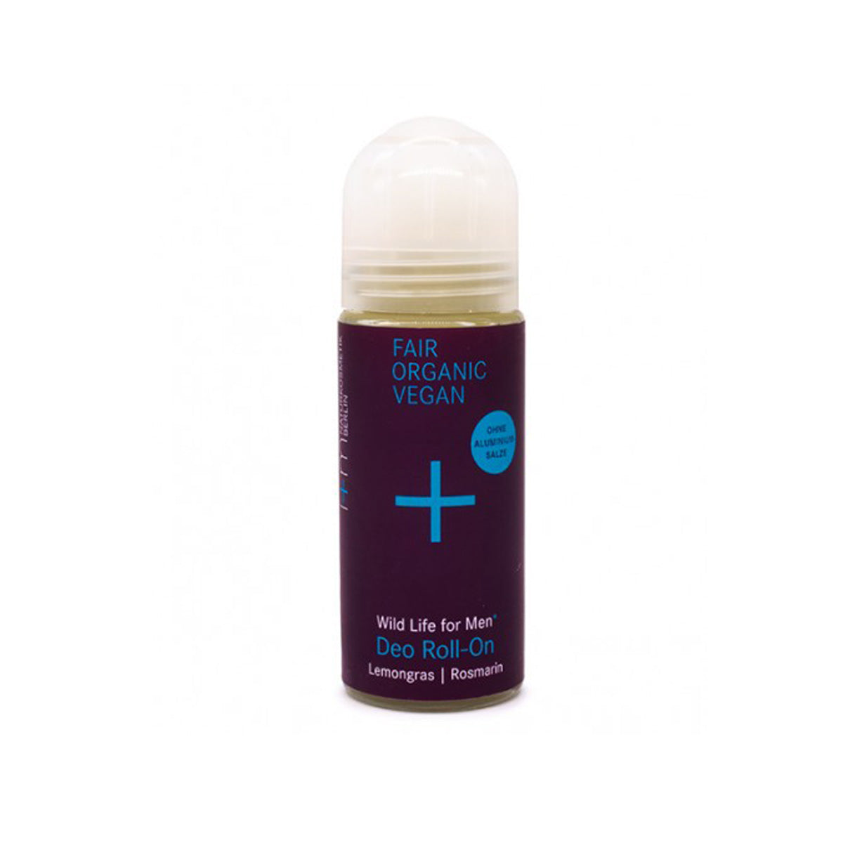 Déodorant à bille Romarin et Citronnelle. Unisexe. 50 ml. Verre et plastique recyclés et recyclables.