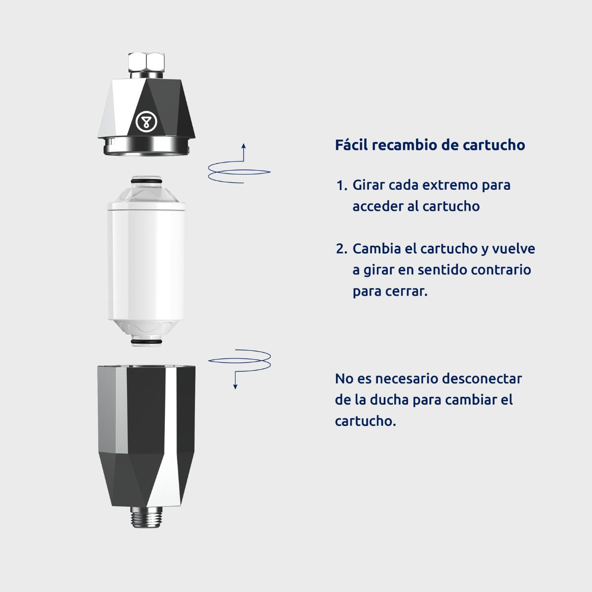 ShowerPro Diamond Tappwater shower filter cartridge