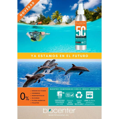 High protection UVA SPF 30 organic, vegan, nanoparticle-free sun spray 125 ml