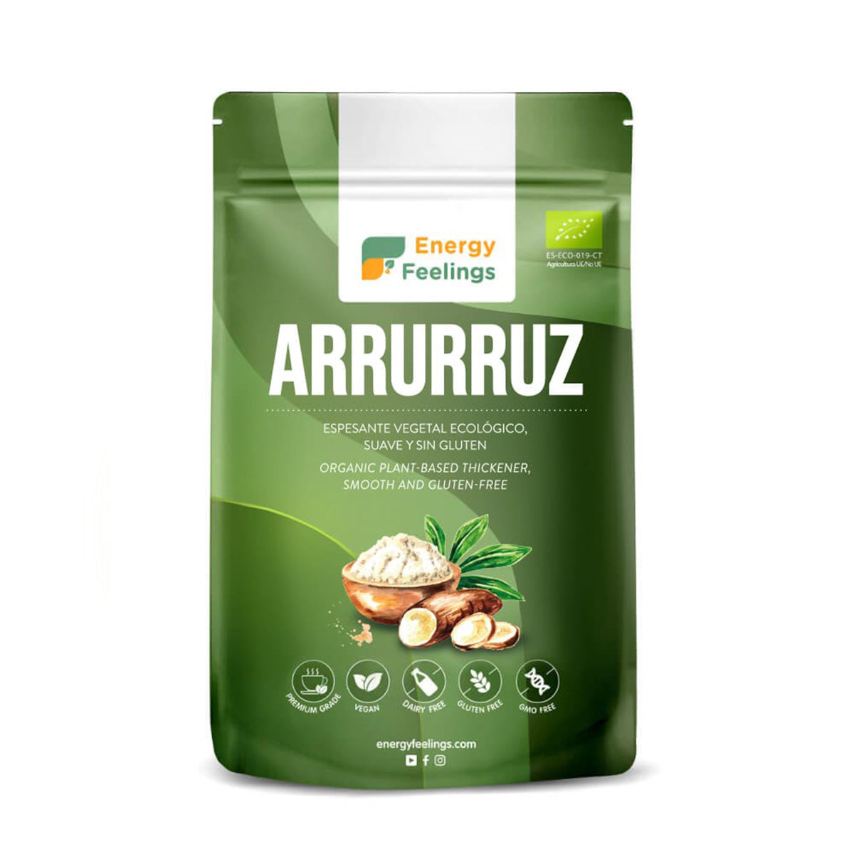 Arrurruz ekologiskt mjöl XL Energy Feelings 500 g