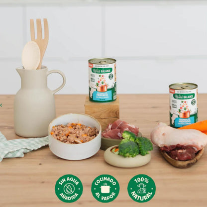 Full tin of Wild Balance Market Stew with Turkey and Beef for Dogs 400 g