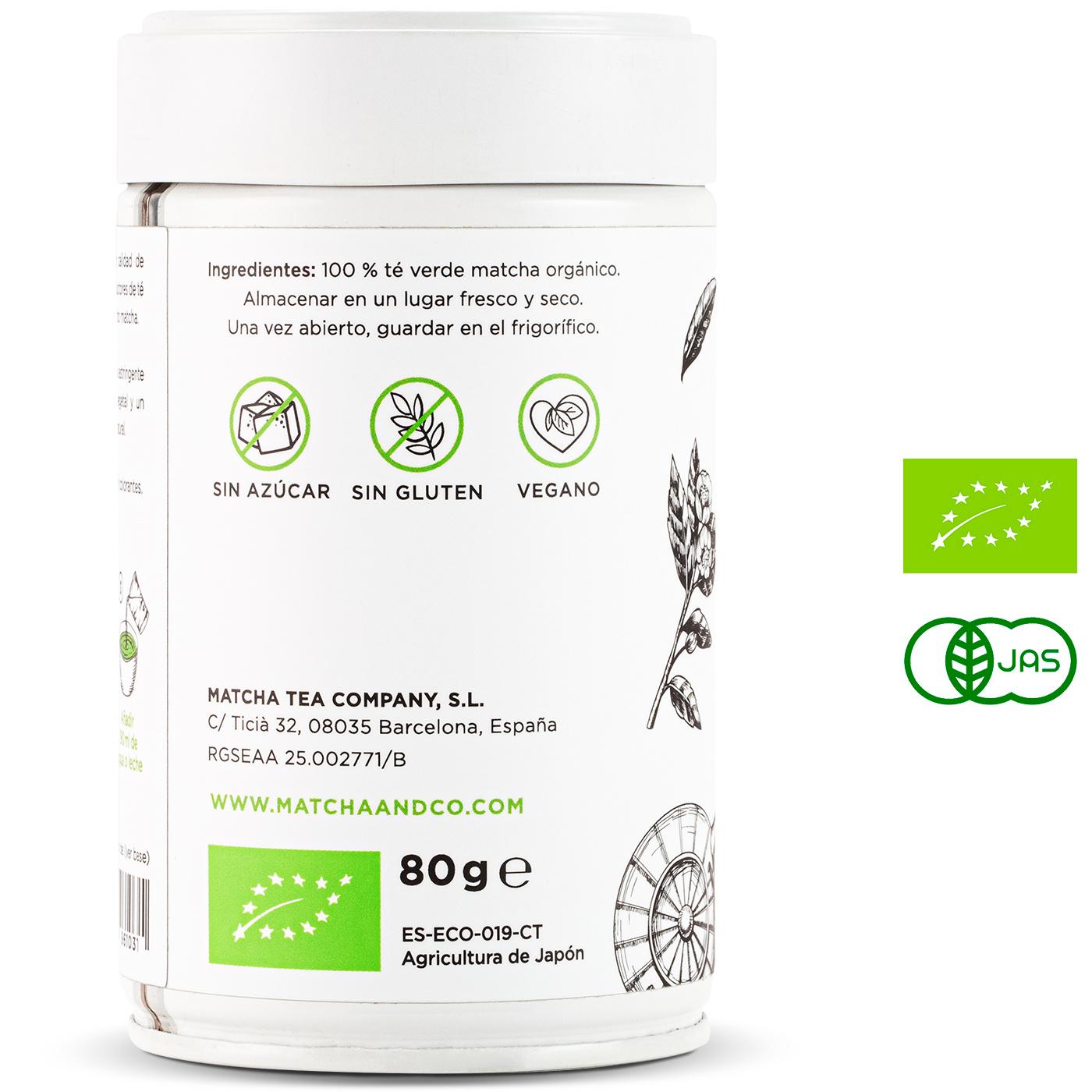 100% organic Matcha Ceremonial tea Matcha & CO 80 g