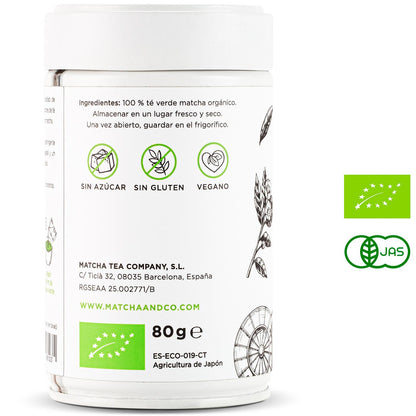 100% organic Matcha Ceremonial tea Matcha & CO 80 g
