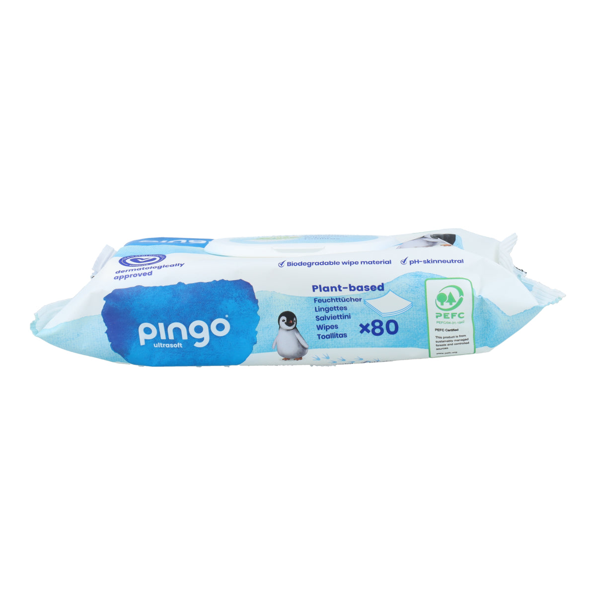 100% biologisch afbreekbare vochtige doekjes 80 stuks Pingo