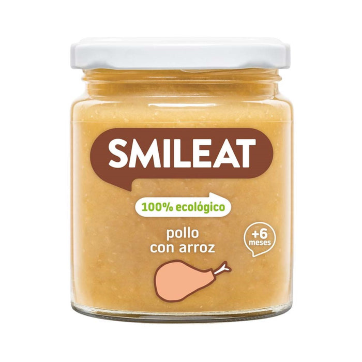 Petit pot BIO poulet et riz +6 mois Smileat, 230 g