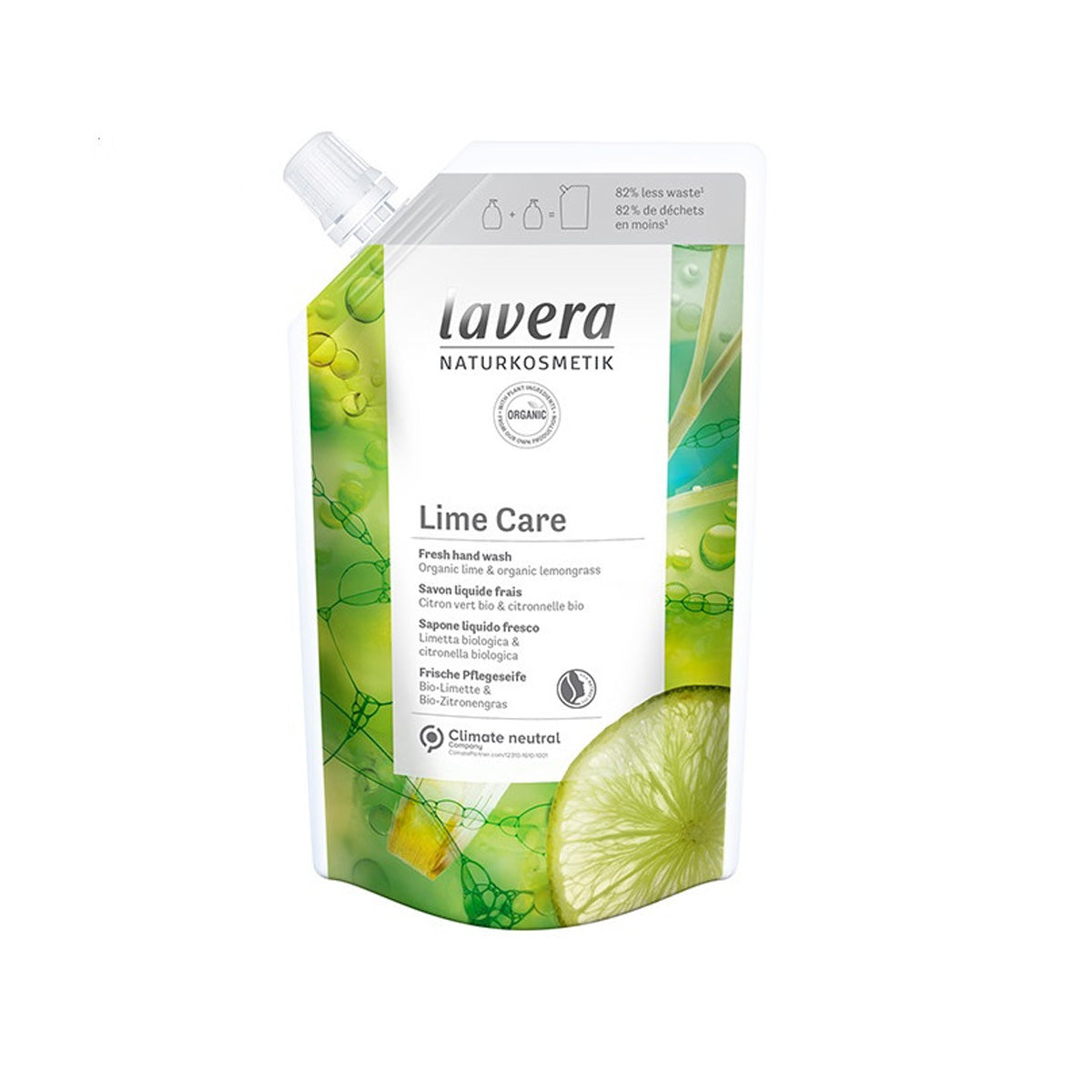 Jabón Manos Lima Fresca LAVERA  Recarga 500 ml
